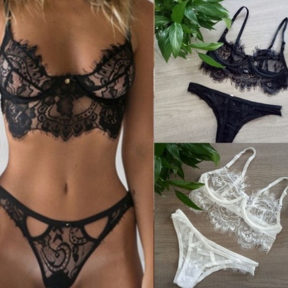 Women Red Harness Valentines Lingerie Set - Picture 4 of 4